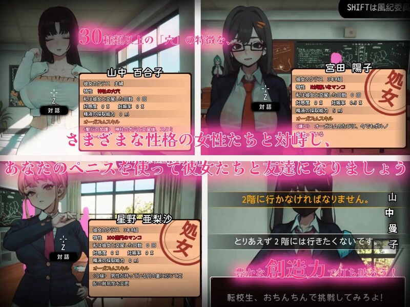 [互动SLG/3D作品/动态] ☆援助怀运学园☆（☆援助妊娠學園☆）V3.1 汉化中文+全金币存档 [4G]