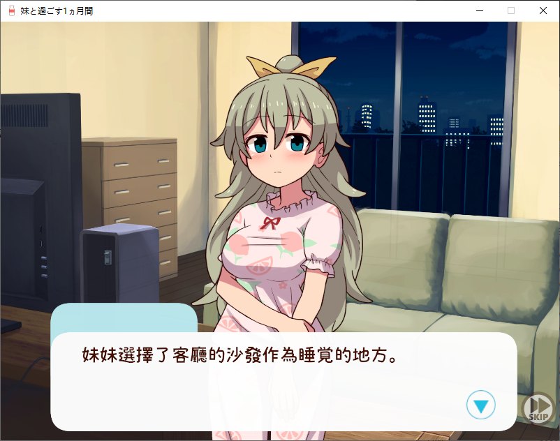【养成SLG/动态】和妹妹一起度过的一个月 v3月 改良汉化版 【更新/1.6G】
