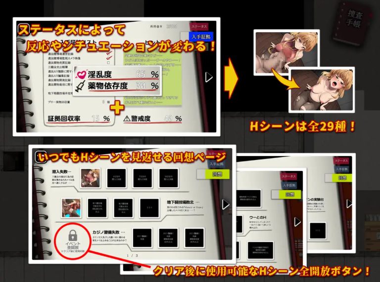 【PC/AI汉化/日式/RPG游戏/1.30G】 特别对策4班香格里·梅的潜入搜查 ~查处违法药品~ AI汉化版+全回想存档+日式RPG游戏+1.30G