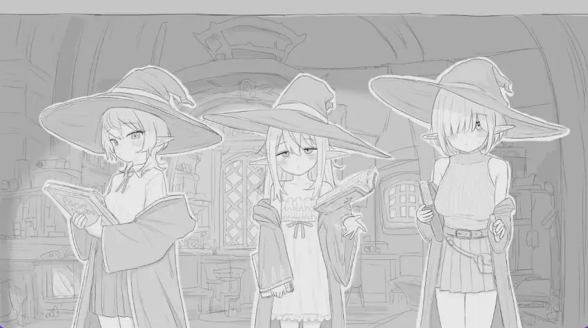 【PC/汉化/互动/SLG游戏/970M】与隐居魔女的30天 （隠居魔女との30日間）正式版+互动SLG游戏+970M