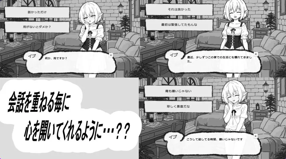 【PC/生肉/互动/SLG游戏/400M】 与无知精灵同居模拟 （人工エルフとの暮らし方） 生肉版+互动SLG游戏+400M