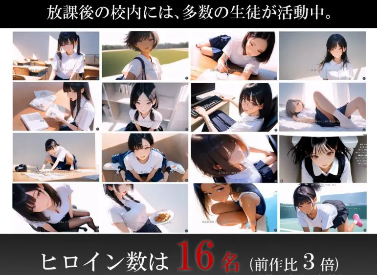 【PC/生肉/日式/ADV游戏/2.20G】在时间停止的学校里2 （時が止まった学校で2 ゲーム版） 生肉版+自带全回想+日式ADV游戏+2.20G